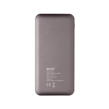 Logotrade liikelahja mainoslahja kuva: Reklaamtoode: Swiss Peak 8.000 mAh powerbank, grey