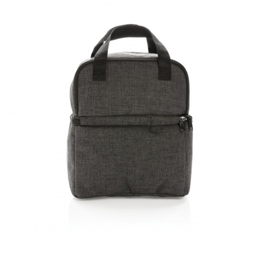 Logo trade mainoslahjat ja liikelahjat kuva: Firmakingitus: Cooler bag with 2 insulated compartments, anthracite