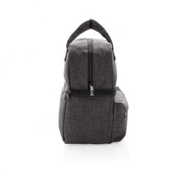 Logotrade liikelahja mainoslahja kuva: Firmakingitus: Cooler bag with 2 insulated compartments, anthracite