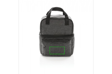 Logotrade mainostuotet kuva: Firmakingitus: Cooler bag with 2 insulated compartments, anthracite