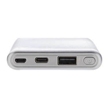 Logotrade liikelahja tuotekuva: Firmakingitus: Ultra fast 10.000 mAh powerbank with PD, white