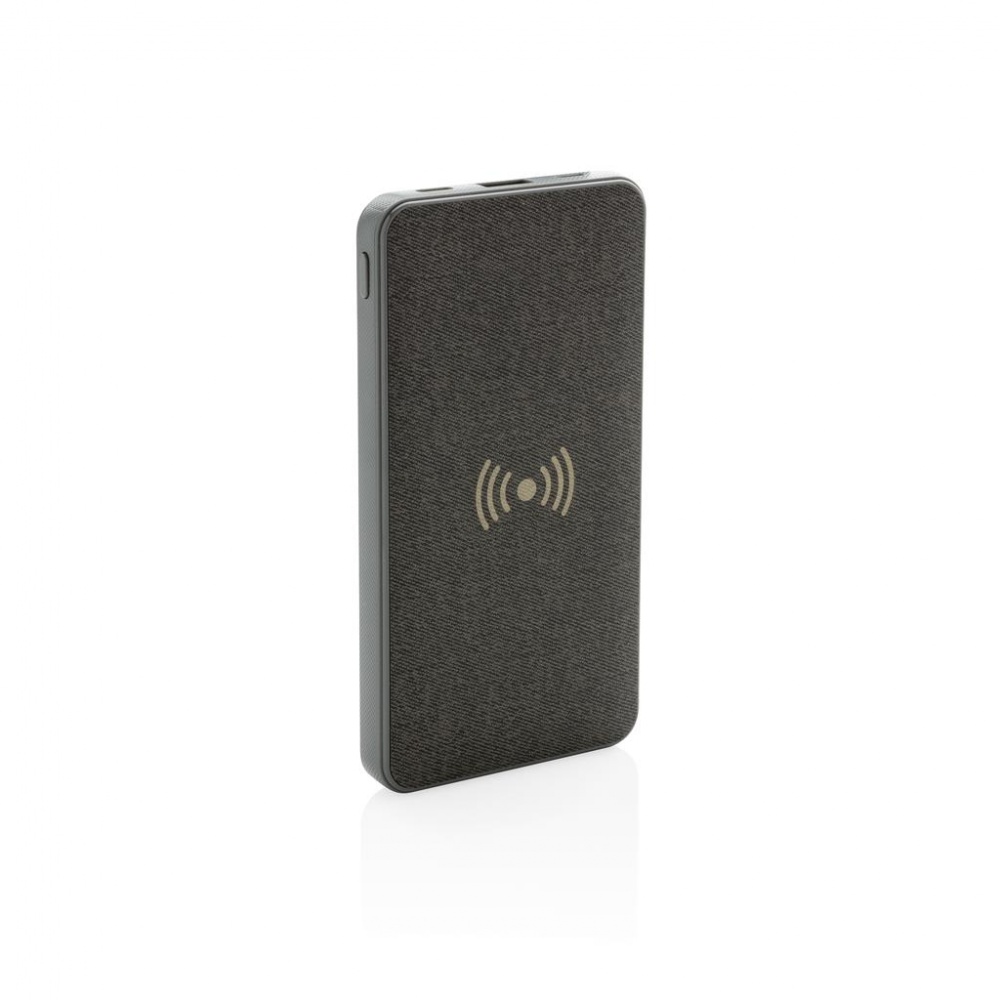 Logotrade liikelahja mainoslahja kuva: Ärikingitus: Tela 8.000 mAh 5W Wireless Powerbank, grey