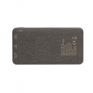 Logo trade liikelahjat mainoslahjat kuva: Ärikingitus: Tela 8.000 mAh 5W Wireless Powerbank, grey