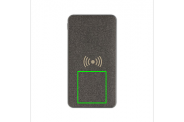 Logo trade mainoslahjat ja liikelahjat kuva: Ärikingitus: Tela 8.000 mAh 5W Wireless Powerbank, grey