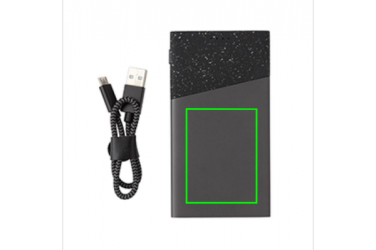 Logotrade mainoslahja ja liikelahja kuva: Reklaamkingitus: Swiss Peak 5.000 mAh pocket powerbank, black