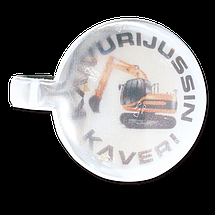 Logo trade mainostuote kuva: Magnet helkur, ümmargune 111 x 45 mm