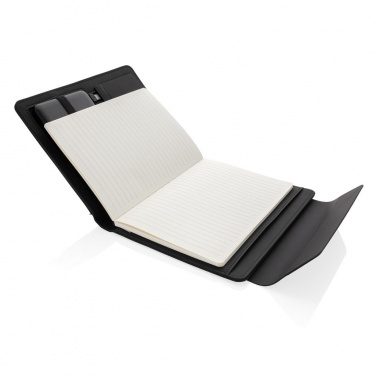 Logotrade mainoslahjat kuva: Firmakingitus: Fiko wireless charging portfolio A5 with powerbank, black