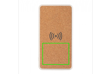 Logotrade liikelahjat mainoslahjat tuotekuva: Ärikingitus: Cork and Wheat 8.000 mAh 5W wireless powerbank, brown