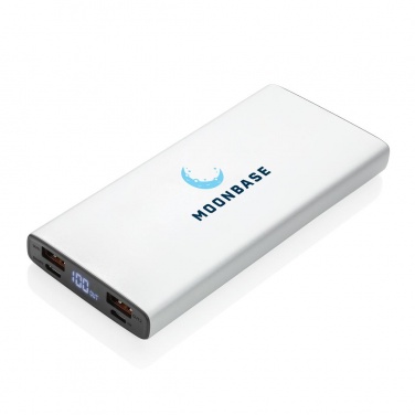 Logotrade mainoslahjat kuva: Meene: Aluminum 18W 10.000 mAh PD Powerbank, silver