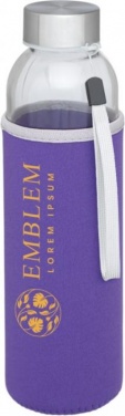 Logotrade liikelahja tuotekuva: Bodhi-juomapullo, lasinen, 500 ml, violetti