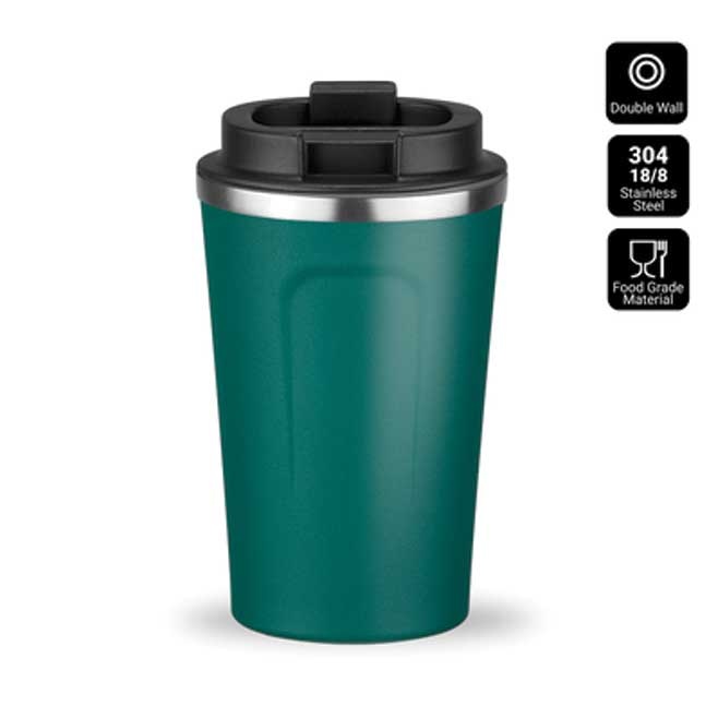 Logo trade mainostuotet tuotekuva: Nordic termosmuki, 350 ml, dark green