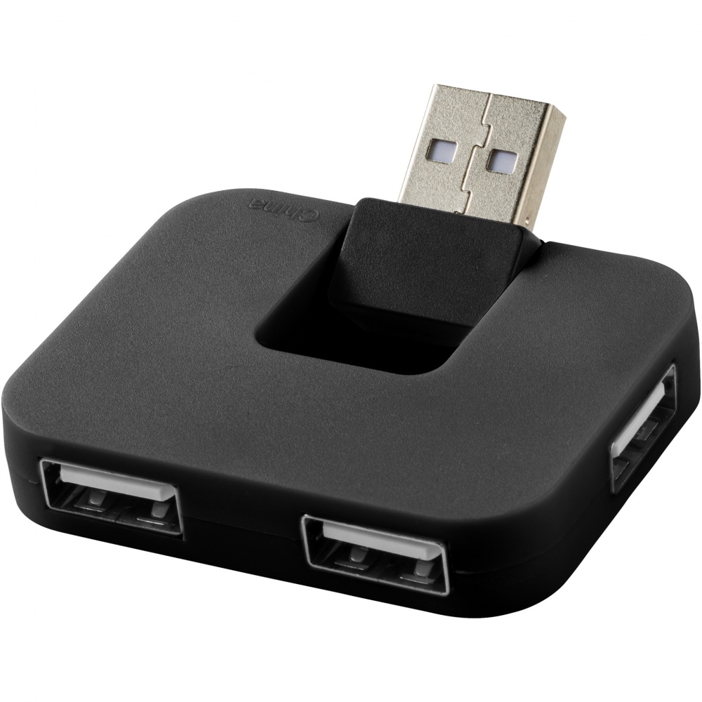 Logo trade mainoslahjat ja liikelahjat kuva: Gaia-USB-hubi, 4 porttia