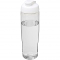 H2O Active® Tempo 700 ml flip kansi urheilujuomapullo, Läpinäkyvä / valkoinen