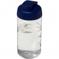 H2O Active® Bop 500 ml läppäkantinen urheilujuomapullo, Läpinäkyvä / sininen