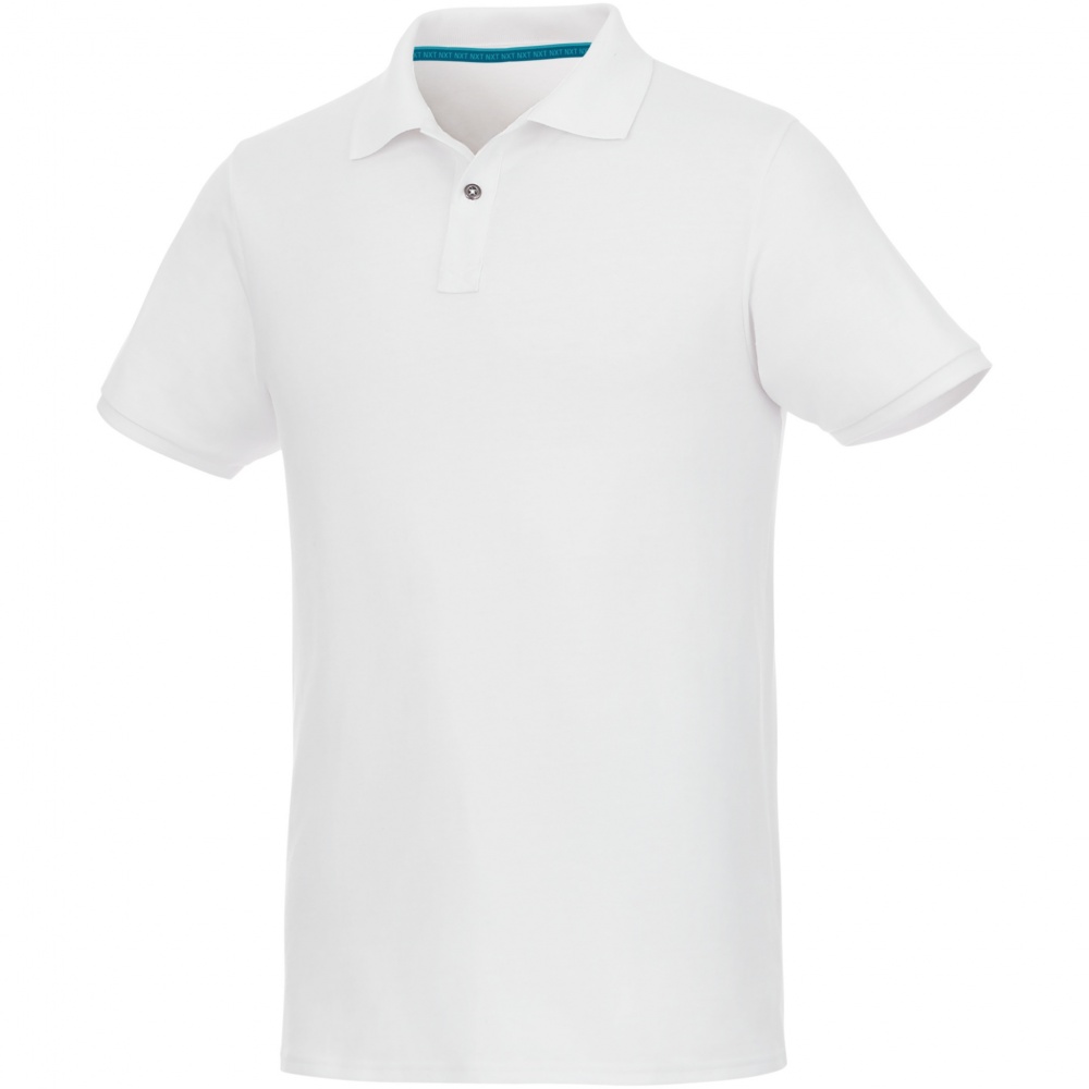 Logo trade mainoslahja ja liikelahja tuotekuva: Beryl short sleeve men's organic recycled polo