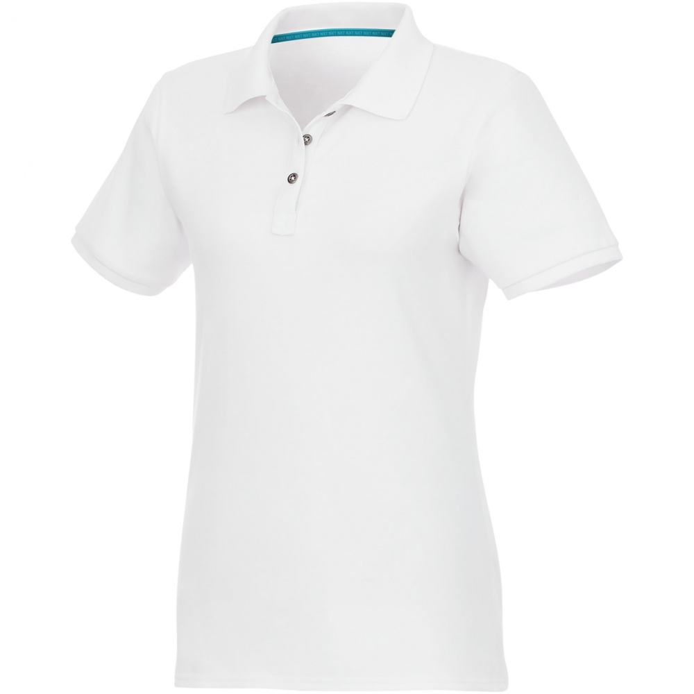 Logo trade liikelahja kuva: Beryl short sleeve women's organic recycled polo