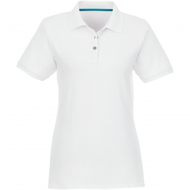 Logo trade liikelahja mainoslahja tuotekuva: Beryl short sleeve women's organic recycled polo