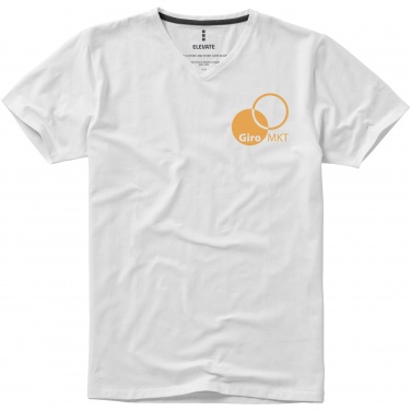 Logo trade mainoslahja ja liikelahja tuotekuva: Kawartha short sleeve men's organic V-neck t-shirt