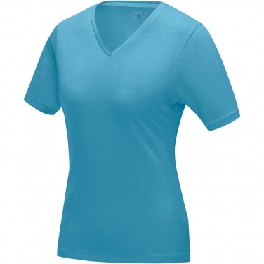 Logo trade mainoslahjat tuotekuva: Kawartha short sleeve women's organic V-neck t-shirt