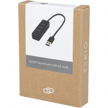 Logotrade mainoslahja tuotekuva: ADAPT alumiininen USB 3.0-keskitin