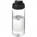 H2O Active® Octave Tritan™ 600 ml urheilujuomapullo pikalukittavalla korkilla, Läpinäkyvä kirkas / tasainen musta