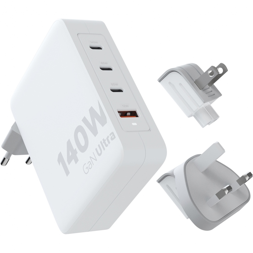 Logotrade mainostuotet kuva: Xtorm XVC2140 GaNUltra 140 W matkalaturi 240 W USB-C PD -kaapelilla