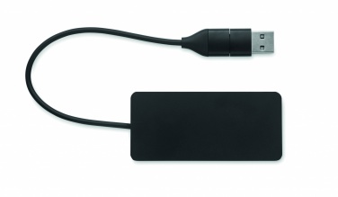 Logo trade mainoslahja ja liikelahja tuotekuva: 3 portin USB-keskitin