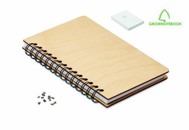 Logotrade liikelahjat kuva: A5 Koivu GROWBOOK™