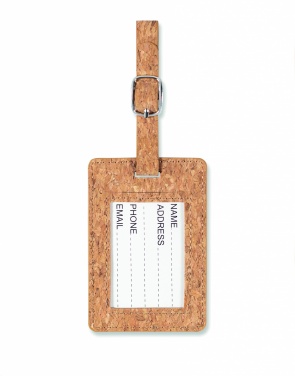 Logo trade mainostuotet tuotekuva: Cork luggage tag