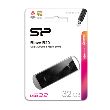 Logo trade mainoslahja ja liikelahja tuotekuva: Pendrive Silicon Power B20 USB 3.0