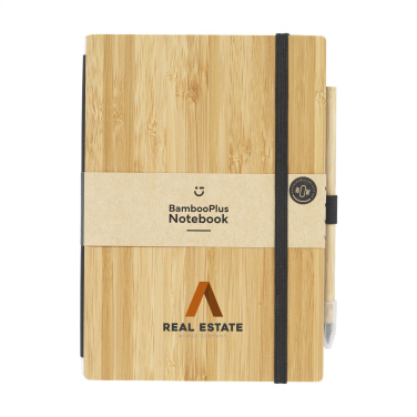 Logo trade mainostuote kuva: BambooPlus Paper Notebook A5 - Inkless Pen