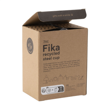 Logo trade mainostuotet tuotekuva: Fika RCS Recycled Steel Cup 400 ml lämpökuppi