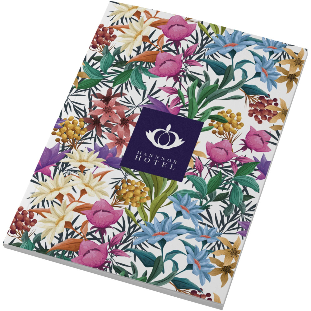 Logo trade mainoslahja kuva: Novella Austen pehmeäkantinen A5-muistivihko, 50 arkkia