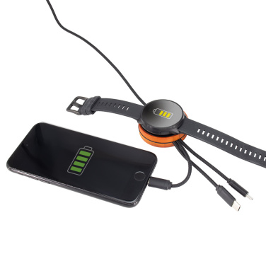 Logotrade liikelahja mainoslahja kuva: Iso kaapeli 4in1 valaistulla logolla - i5w