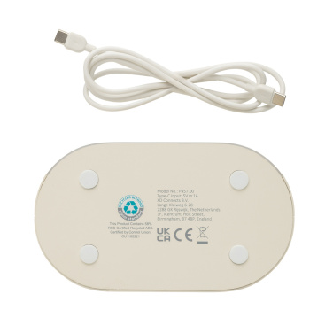 Logo trade mainostuote kuva: LumaRise RCS -herätyskello, valkoinen kohina, kierrätysmuovi