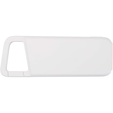 Logo trade mainoslahja ja liikelahja tuotekuva: Alkes 5 000 mAh:n ja 12 W:n kierrätysmuovista valmistettu vedenkestävä varavirtalähde jousihaalla