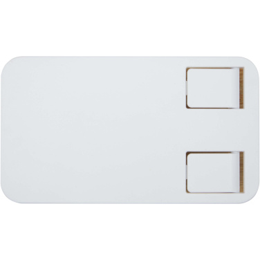 Logo trade mainoslahja kuva: Alfirk kierrätetystä muovista valmistettu kokoontaitettava pöytäpuhelinjalusta bambuyksityiskohdilla