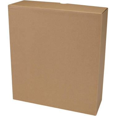 Logotrade mainoslahja tuotekuva: Illuminate 650 ml:n RCS-kierrätetty, ruostumattomasta teräksestä valmistettu kaksiseinämäinen vesipullo, jossa on kolmiosainen kansisetti