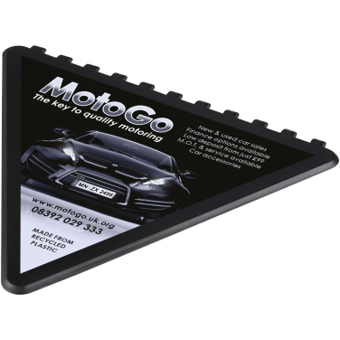 Logo trade mainoslahja kuva: Frosty triangular recycled plastic ice scraper