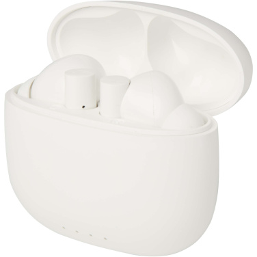 Logo trade mainoslahja kuva: Alterf kierrätysmuovista valmistetut langattomat True Wireless Bluetooth® -kuulokkeet silikonisilla korvasovittimilla