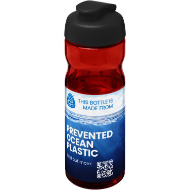 Logo trade liikelahja mainoslahja tuotekuva: H2O Active® Eco Base 650 ml -urheilujuomapullo läppäkannella