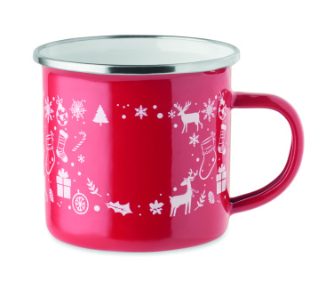 Logotrade mainostuote tuotekuva: Jouluinen emalimuki 300ml