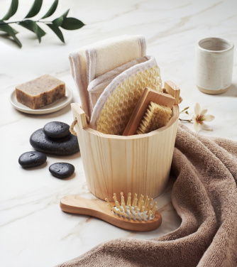 Logo trade mainostuote kuva: Kylpylahjasetti puuämpärissä