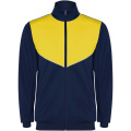 Evans verryttelypuku, unisex, Tummansininen / Keltainen