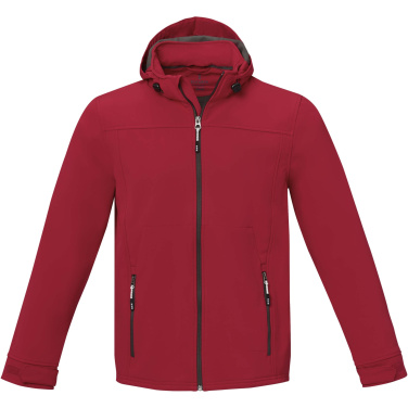 Logotrade liikelahja mainoslahja kuva: Langley softshell-takki miesten valmistettu GRS-kierrätysmateriaalista 
