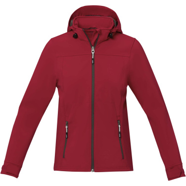 Logo trade mainoslahjat ja liikelahjat kuva: Langley softshell-takki naisten valmistettu GRS-kierrätysmateriaalista 