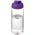 H2O Active® Octave Tritan™ 600 ml sportinis buteliukas su atverčiamu dangteliu, Skaidrus skaidrus / violetinis