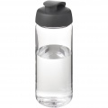 H2O Active® Octave Tritan™ 600 ml sportinis buteliukas su atverčiamu dangteliu, Skaidrus skaidrus / pilkas