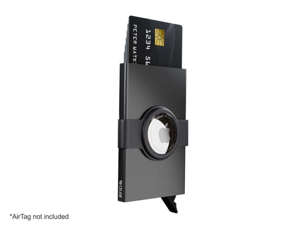 Logotrade firminės dovanos nuotrauka: RFID kreditinės kortelės dėklas su "AirTag" laikikliu 2163108