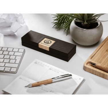 Logotrade reklaminės dovanos nuotrauka: Bamboo Pen Set rašikliai